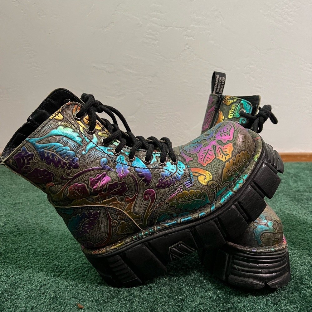 New rock Platform Boots